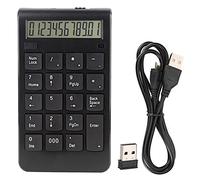 EIMSOAH Wireless Numeric Keypad, Portable Number Keyboard with Built In Receiver and 2.4G Wireless Technology, for Accounting and Data Entry (black)