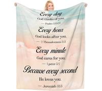 Einanmut Christian Gifts for Women - Baptism Fleece Blanket, Religious Easter Gift for Men, Confirmation & Inspirational for Girls Adults
