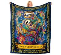 Einanmut Daughter Gifts from Mum and Dad, Daughter Birthday Gift Throws Blanket, Graduation Birthday Love You Gifts for Adult 60"x50", Daughter in Law Gift