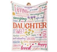 Einanmut Daughter Gifts from Mum, Birthday/Graduation Gifts for Daughter Adult, Gifts for Daughter on Christmas/Valentine's Day, Daughter Blanket Gifts - Motivational 157 * 132cm