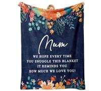 Einanmut Gifts for Mum, Mum Birthday Gift from Daughter Son, Retirement Baby Shower Presents for New Mums,Stepmum,Mother in Law,Mummy on Her Birthday, Throw Blanket