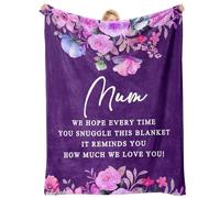 Einanmut Gifts for Mum, Mum Birthday Gift from Daughter Son, Retirement, Baby Shower, Thankgiving Presents for New Mums,Stepmum,Mother in Law,Mummy on Her Birthday Blanket