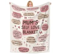 Einanmut Mum Birthday Gifts, Birthday Gifts for Mum, Mummy, Flannel Blanket, Gifts for Mum from Daughter Son Kids, Mother Present for Christmas Thanksgiving