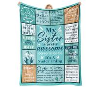 Einanmut sister gifts,sister birthday gifts, Big Sister, Little Sister Present, sisters for My Dear Sis on Christmas Thanksgiving Day Mother's Day Best Sis Blanket 60" x 50