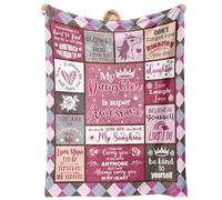 Einanmut Valentines Day Daughter Gifts from Mum and Dad, Daughters Birthday Gift Throws Blanket, Graduation Birthday Gifts for Adult 60"x50", Awesome Daughter in Law Presents