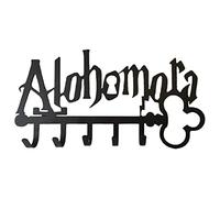 EINCORN Halloween Metal for Key Holder wih 5 Hooks Iron Art Wall Mount Adhesive Black Ha, as the picture shows