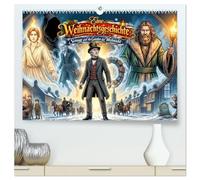 Eine Weihnachtsgeschichte - Scrooge und die Geister der Weihnacht (hochwertiger Premium Wandkalender 2027 DIN A2 quer), Kunstdruck in Hochglanz: ... Nächstenliebe in zwölf cineastischen Bildern.