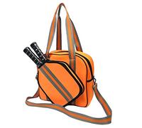 EINENG Pickleball Bag, Pickleball Paddle Shoulder Bag, Large Pickleball Tote Bag with Zipper & Shoulder Strap for Pickleball Racquet, Sport Tote for Women Men (Orange)