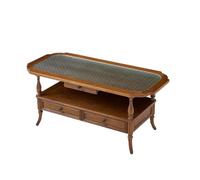 EINES Coffee Table American Style Country Coffee Table Home Small Apartment Simple Living Room Retro Tea