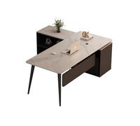 EINES Desk Game Table Home Office Desk Simple Boss Desk Manager President Supervisor Office Furniture Slate(Left,160 * 80 * 75cm)
