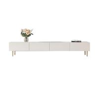 EINES living Room Entertainment Center Modern simple slate TV cabinet Italian creative living room small apartment white audio-visual(180X39X39CM)