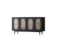 EINES Sideboard Buffet Cabinet 160x40x85cm Kitchen Side Cabinet Retro Solid Wood Dining Storage Rack Porch Table Living Room Kitchen Buffet Storage Cabinet