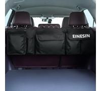 Einesin Car Boot Organiser, Seat Back Hanging Organisers with Built-in Cooler - Detachable Storage Modules with Zippers, Car Trunk Tidy Organiser Bag for SUVs, Vans
