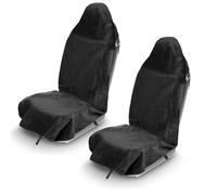 Einesin Waterproof Towel Car Seat Cover, Sweatproof Non-Slip Seat Protector, Universal Fit for Front Seat of Cars,SUVs,Vans,Trucks, Machine Washable (1PC, Black)