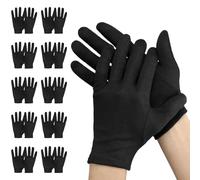Einfa Black Cotton Gloves - Small S 20CM Work Safety Glove - 20 Pieces/10 Pairs Protective Gloves for Men Women - Black Cotton for Hand Care, Photography, Jewelry Appraisal