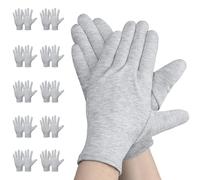 Einfa Cotton Gloves Grey, 10 Pairs/20 Pieces L Large 25cm Work Gloves