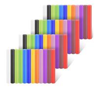 Einfa Hot Glue Sticks, 48pcs 11mm x 100mm Glue Sticks for Glue Gun | 12 Cloured Glue Sticks for Decoration, Hot Melt Glue Sticks DIY Craft, Adhesive Glue Gun Sticks 11mm
