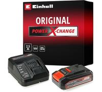 Einhell 18V 2.5Ah Li-Ion Battery and Charger Set PXC Battery Starter Kit | Universally Compatible With All Einhell PXC Power Tools And Garden Machines, Packaging May Vary