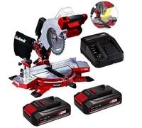 Einhell 18V 2X 2.5Ah 210mm Mitre Saw Set Battery Charger Te-Ms18/210 Cordless