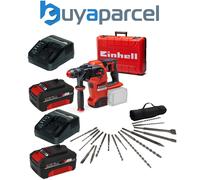 Einhell 18v 36V X-Change Cordless SDS Hammer Drill Kit + 2 x 4Ah + 17PC SDS Set