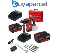 Einhell 18v 36V X-Change Cordless SDS Hammer Drill Kit + SDS Bits Chisel + Chuck