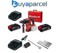Einhell 18v 36V X-Change Cordless SDS Hammer Drill Kit +SDS Bits Chisel + Chuck