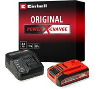 Einhell 18V 4.0Ah Lithium-Ion Battery and Charger Starter Kit, Power X-Change,