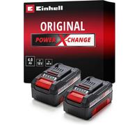 Einhell 18V 4.0Ah Lithium-Ion Battery Twin Pack Power X-Change 2 x 4.0Ah Batteries, Universally Compatible With All Einhell PXC Power Tools And Garde