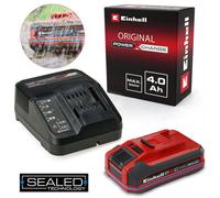 Einhell 18V 4.0Ah Plus Sealed Battery + Charger Power X-Change Pxc Starter Kit