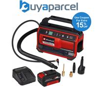 Einhell 18v Air Compressor 11 Bar PRESSITO 18/25 Car Tyres Wheels 1 x 4.0ah Kit