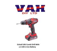 Einhell 18V Combi Drill With a 2.5Ah Li-ion Battery XMS25PXCOMBI