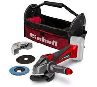 Einhell 18V Cordless Angle Grinder 115mm Power X Change Tote Bag + 2 Discs Bare