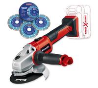 Einhell 18V Cordless Brushless Angle Grinder 115mm Axxio Power X-Change Pcx + X3 Blades