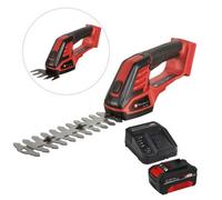Einhell 18V Cordless Garden Pruner Hedge Cutter Grass Shear + 4Ah Charging Kit
