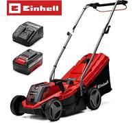 Einhell Power X-Change 18/33 Cordless Lawnmower With Battery and Charger - 18V, Brushless Motor, 33cm Cutting Width, 30L Grass Box, 5 Cutting Heights - GE-CM 18/33 Li Battery Lawn Mower
