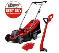 Einhell 18V Cordless Lawnmower 33Cm Power X-Change Lawn Mower + Strimmer - Bare