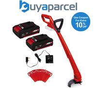Einhell 18v Cordless Strimmer Lawn Line Trimmer 24cm GC-CT 18/24 Li P 2x Battery