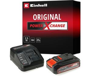 Einhell 18v Power X-Change 2.5Ah Battery & Charger Starter Pack, XMS25PXSTART