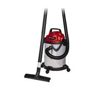 Einhell Wet and Dry Vaccuum TC-TC 1815 S (1250 W, Tank with 15 Litre Capacity, 36 mm Hose System, Accessories Holder, Include Large Suction Nozzle