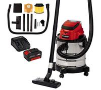 Einhell 2347130 TC-VC 18/20 Li S-Solo Cordless Wet and Dry Vac with 4512041 Battery, Red, Black, Starter Kit 3,0 Ah Akku