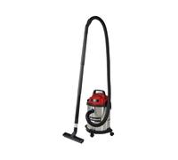 Einhell Wet and Dry Vacuum Cleaner 900W, 180 Mbar Suction Capacity, 15L Stainless Steel Rollers, Accessory Bracket including Various Filters and Nozzles TC-VC 1540 S