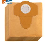 Einhell Wet and Dry Vac Bags Suitable for Einhell Wet and Dry Vacuum Cleaners with 30 Litre Containers, Pack of 5