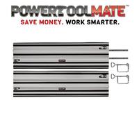 Einhell 2x Guide Rail 100cm For Circular Saw Accessory Aluminium 2 Pack 4502118