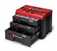Einhell Original E-Case Drawer Case, 1 x 12.5CM Drawer, 2 x 5.5CM Drawers | 41.5 x 25 x 28CM, Maximum 60KG Load, Carrying Handle