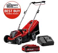 Einhell 33Cm Cordless Lawn Mower 18V Rotary Lawnmower Pxc With 4Ah Plus Battery And Charger 30L Brushless Ge-Cm 18/33 Li Kit