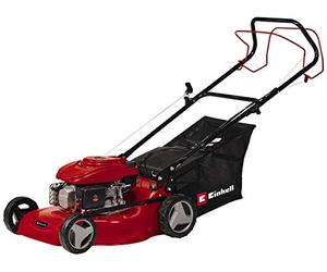 Einhell 3404725 GC-PM 46/4 S Self-Propelled Petrol Lawnmower, 46 cm Cutting Width, 50 L Grass Box, 9 Cutting Height Levels, Easy To Start, Walk-Behind Lawn Mower With 4-Stroke Engine, Red/Black