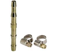 Einhell 4139320 Pneumatic Connector 9mm Brass with 2 Clamps