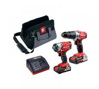 Einhell 4257214 Power X-Change Combi & Impact Driver Twin Pack 18V 2 X 2.0Ah Li-Ion