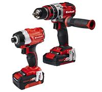 Einhell 4257216 Power-X-Change Brushless Twin Pack 18 Volt 1 x 2.0Ah & 1 x 4.0Ah Li-Ion