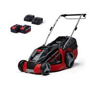 Einhell Cordless Lawnmower with Battery (x2) and Charger (x2) 36V Power X-Change, 43cm Cutting Width, 63L Grass Box, 6 Cutting Heights, Mulching GE-CM 43 Li M